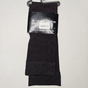 Vintage Andrea Jovine Trouser Socks Brown Nylon Stretch Size 9-11